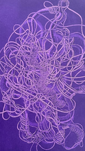 Load image into Gallery viewer, MadalenaNegrone-EntangledOvalPurple2-TourneGallery
